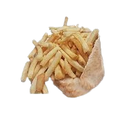 Cheesy Fries In Pitta Bread 
