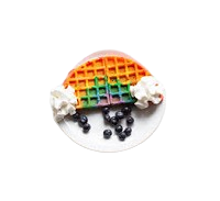 Rainbow Surprise Waffle 